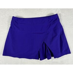 Athleta Skort Women's Sz S Cobalt Blue Sneaky Pleats Golf Tennis Athletic Mini